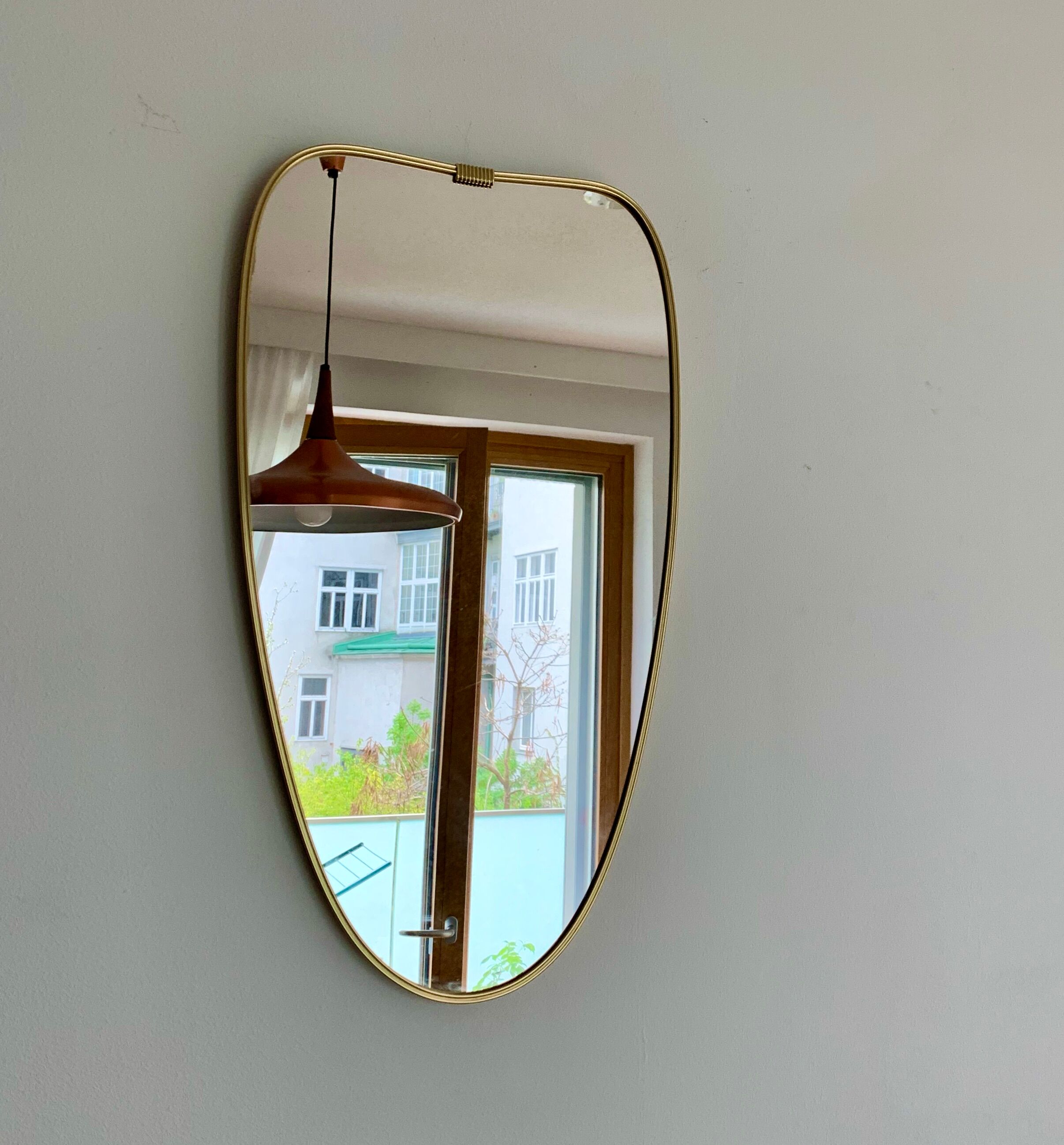 Miroir vintage forme libre 55 x 30cm