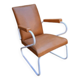 60s armchair with tubular legs, Ronéo style
