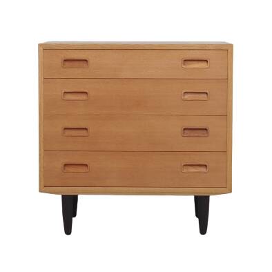 Ash chest of drawers, Danish design, 1970s, manufacturer: Hundevad & Co
