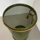Hollywood Regency Gilded Metal Umbrella Stand by Li Puma, Firenze, Italy, 1950s