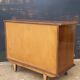 Rosewood chest of drawers with compass feet