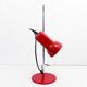 Lampe de bureau en métal rouge