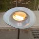 Lampadaire noir coupole vintage en acier