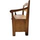 Blonde wooden chest bench