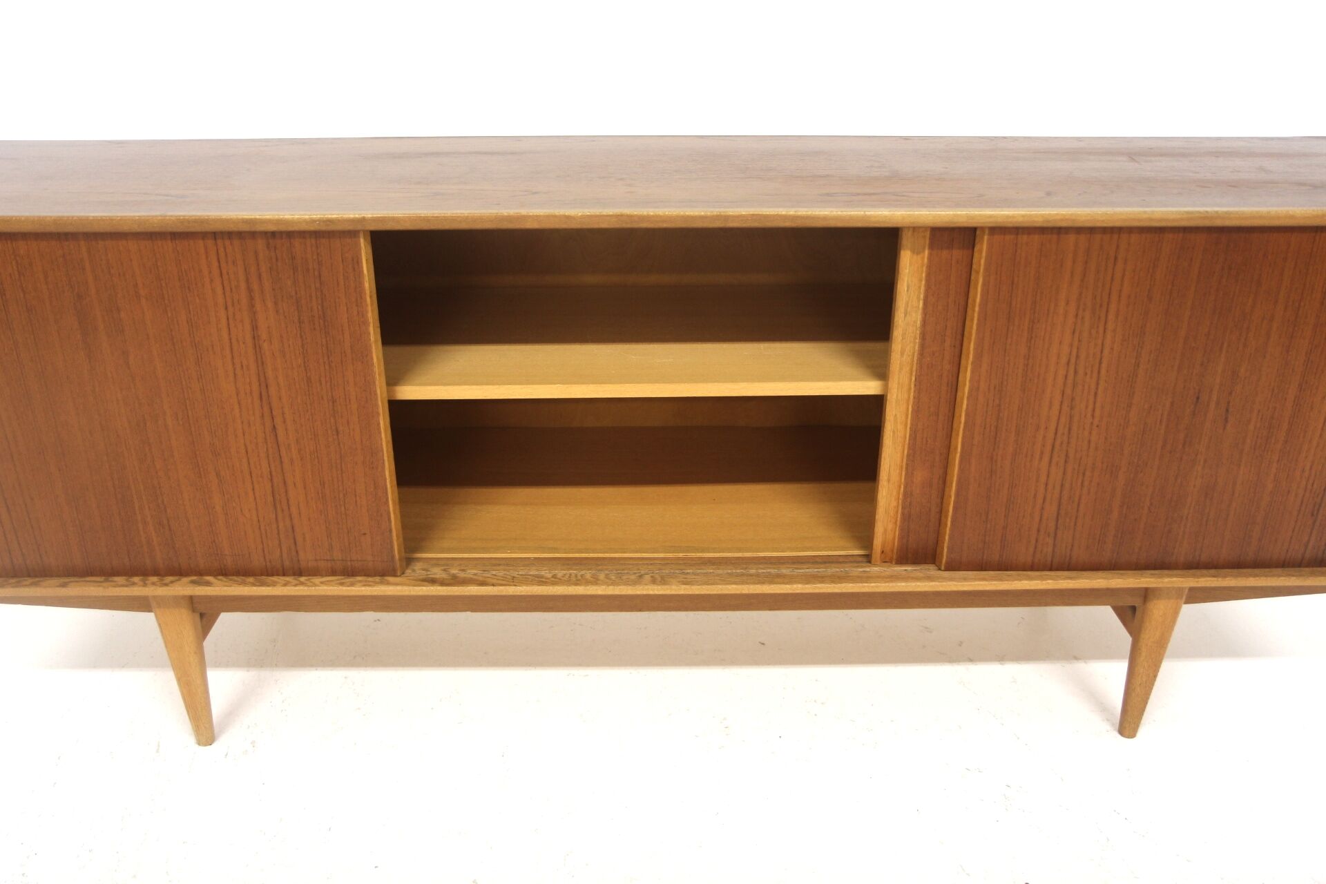 Enfilade scandinave en teck, Abrahamssons Möbelfabrik, Suède, 1960