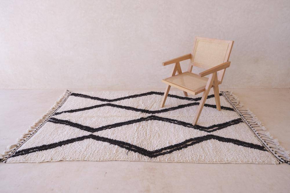 Tapis Beni Ouarain du Maroc - 243 x 151 cm
