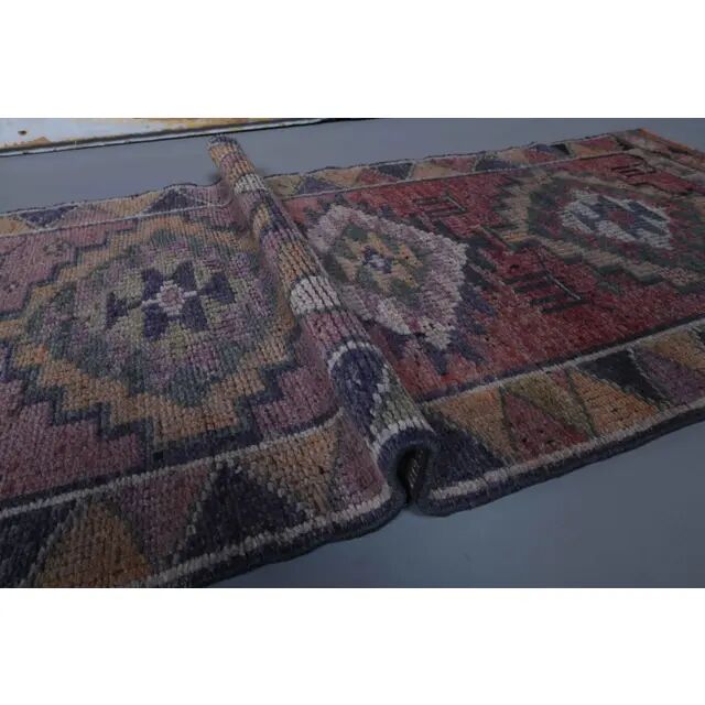 Turkish Handmade Wool Runner 73x337