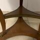 Empire-style tripode healing in mahogany top of marble gallery