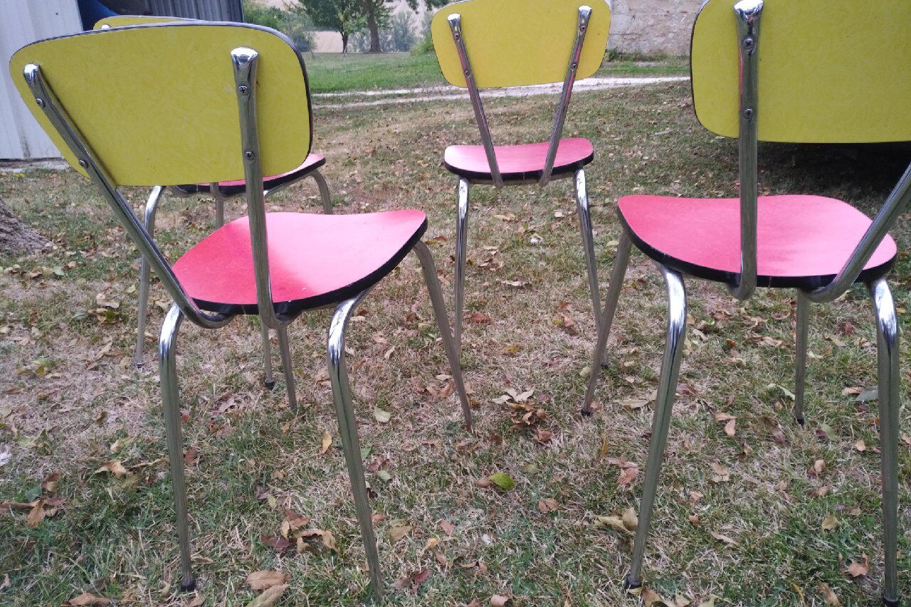 Bicolor formica chairs