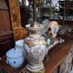 Pied de lampe en faïence de Satsuma – Japon, XIXe siècle