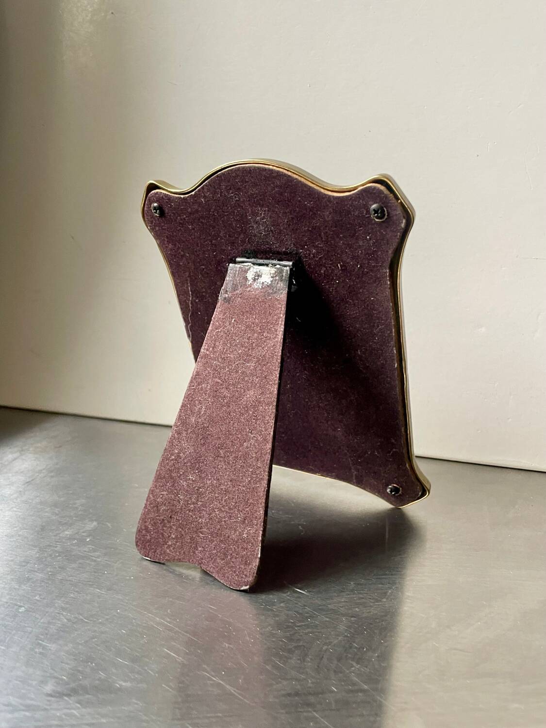 Antique metal frame  18 cm  x 13.5  cm