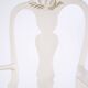 A pair of armchairs – neo rococo style – white painted with decorative details – 1920s