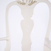 A pair of armchairs – neo rococo style – white painted with decorative details – 1920s