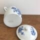 Sucrier en porcelaine fleurs bleues apilco