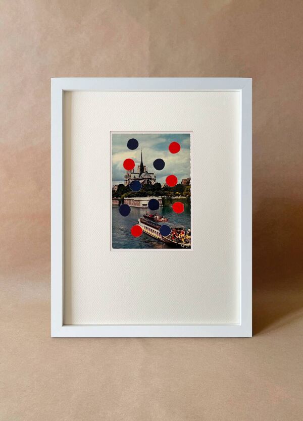 Paris Paris - Collage sur carte postale