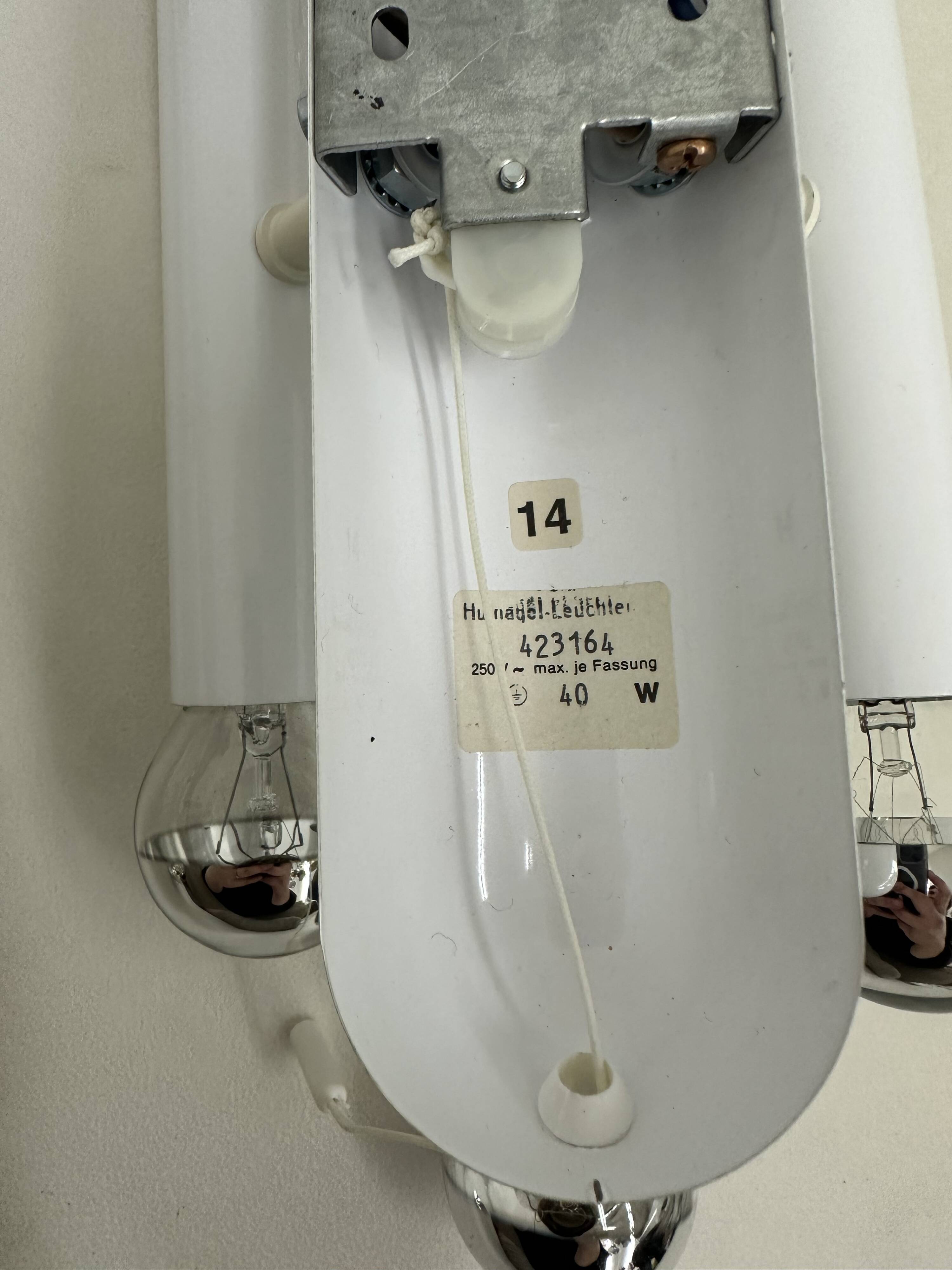 Set of 2 Hufnagel leuchten wall lamps sconce , 1970s