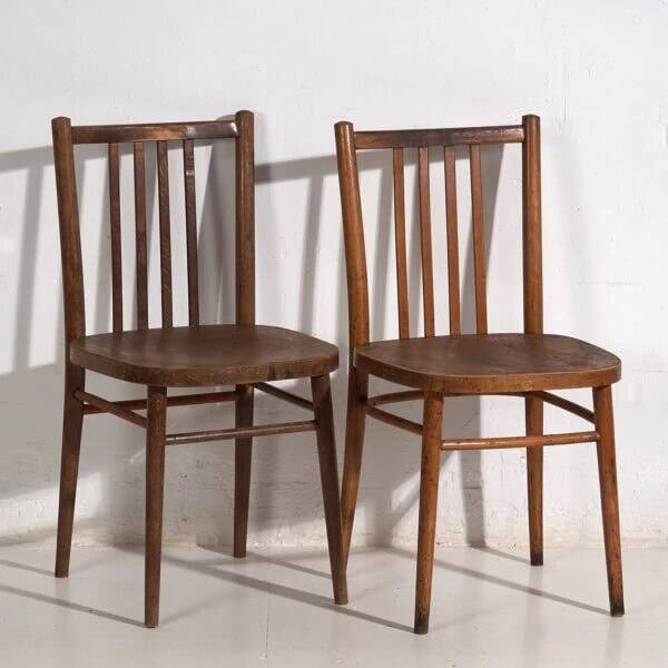 Vintage ton bentwood chairs (c.1960). set of 2