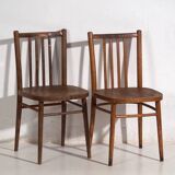 Vintage ton bentwood chairs (c.1960). set of 2