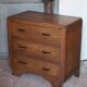 Commode bois 3 tiroirs, meuble de rangement, meuble ancien, art déco