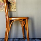 Chaise de bistrot Mahieu en bois courbé début XXème