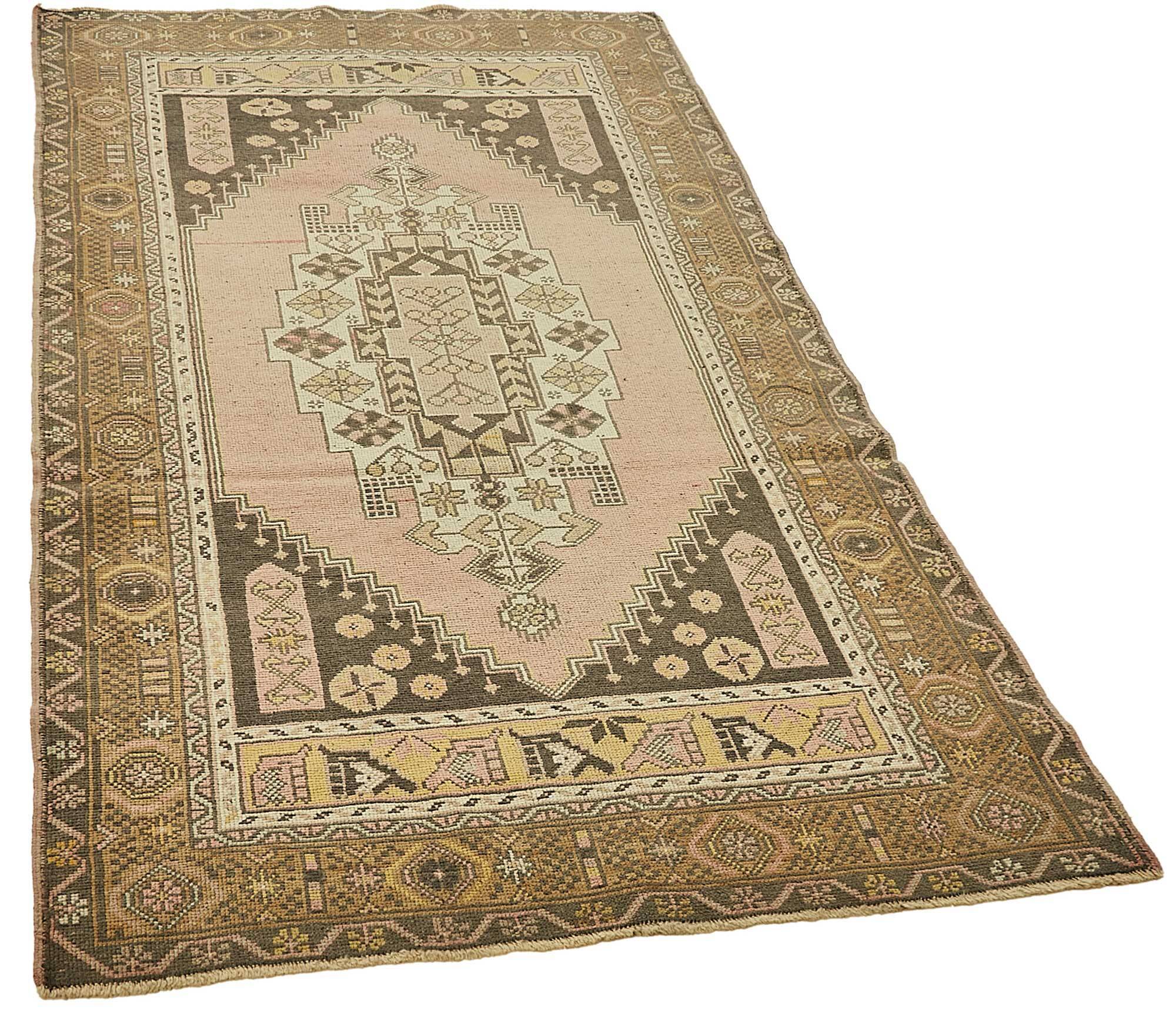 Turkish Vintage Anatolian Rug 125 cm x 220 cm