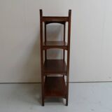 Art Nouveau Jugendstil oak open bookcase  etagere