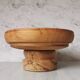 Compotier elm carved wood