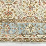 6x9 Sky Blue Turkish Vintage Area Rug 178x286Cm SK 24678