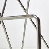 Kreuzschwinger steel bar stool by till behrens for schlubach, set of 2 (mk10476)