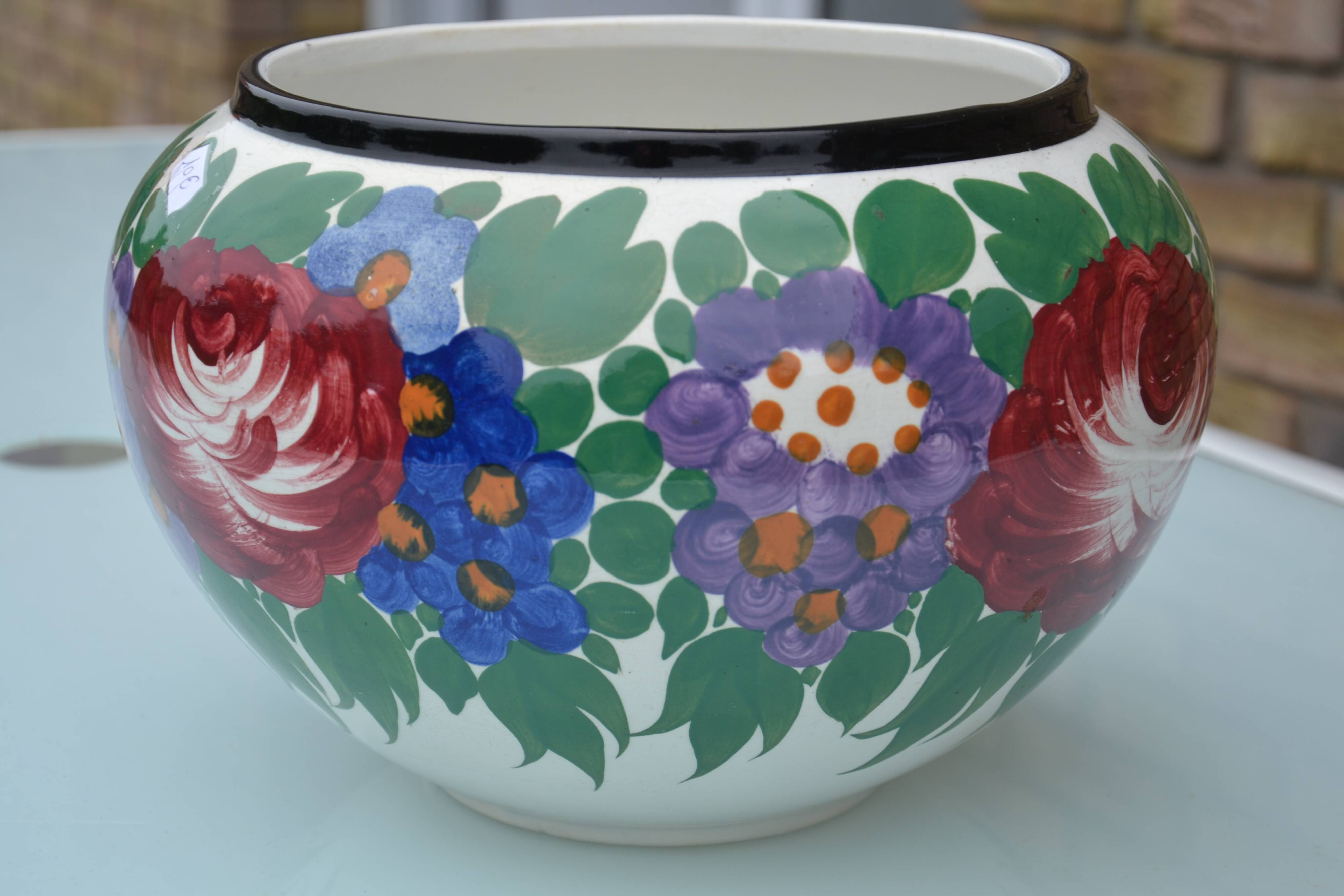 Moulin des loups ceramic flowerpot