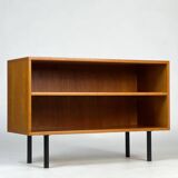 Danish teak shelf sideboard lowboard vinyl vintage mid-century