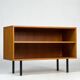Danish teak shelf sideboard lowboard vinyl vintage mid-century