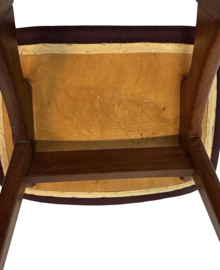 Vintage dining room chairs teak Topform design 60s Louis van Teeffelen