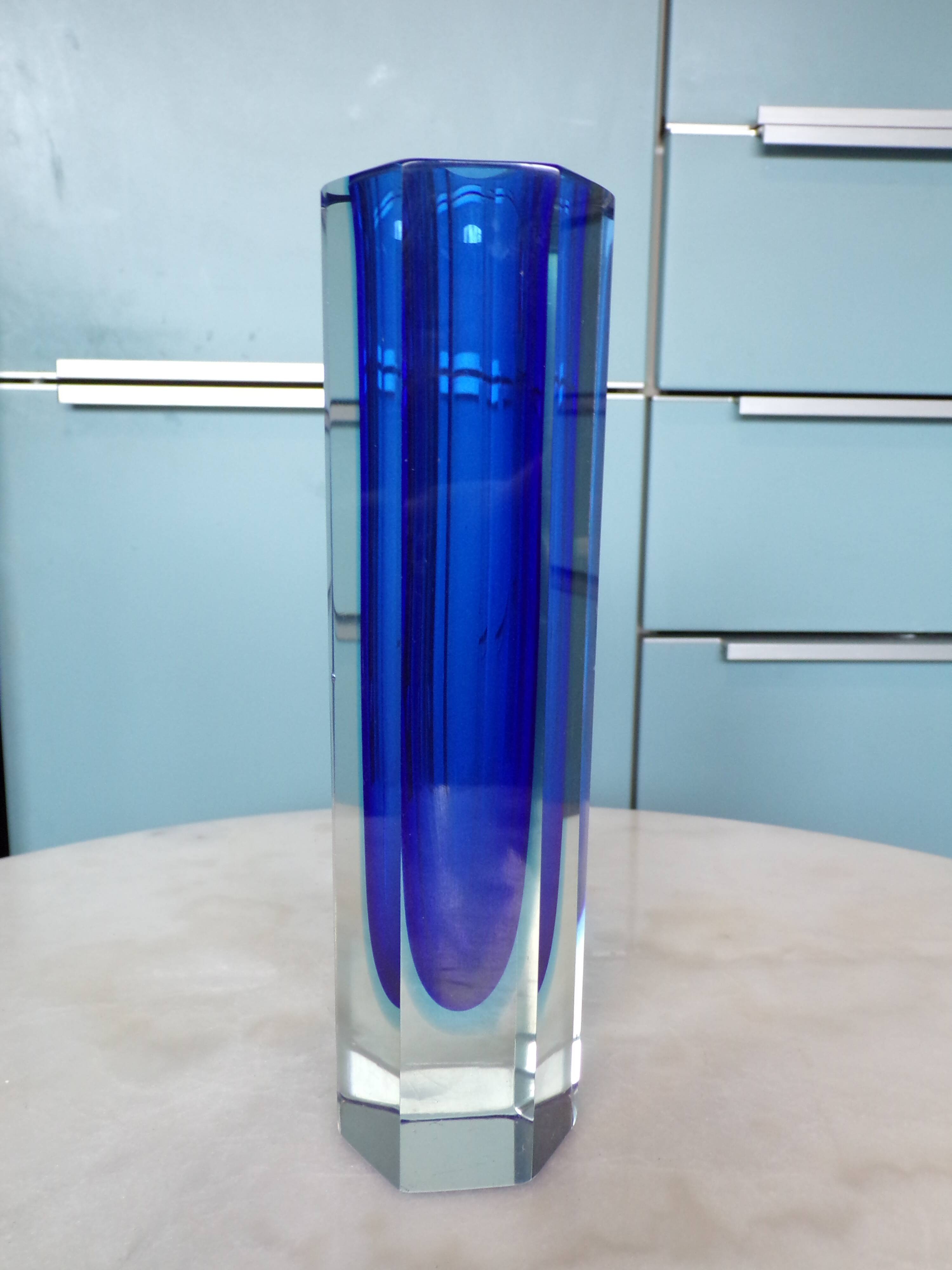 Murano Sommerso vase h=22cm