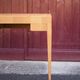 Wood desk, wood console