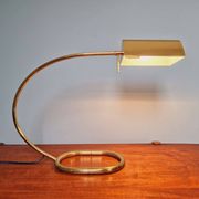 Grande lampe de bureau en laiton, Cosack Leuchten, 1970