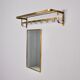 Vereinigte Werkstätten, brass cloakroom and mirror