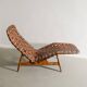 Danish Modern Wooden Chaise Lounge Chair by Arne Vodder, 1950s