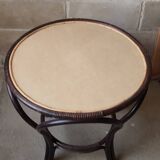 Rattan coffee table, 50s