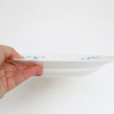 Set of 6 hollow plates Arcopal pattern Veronica