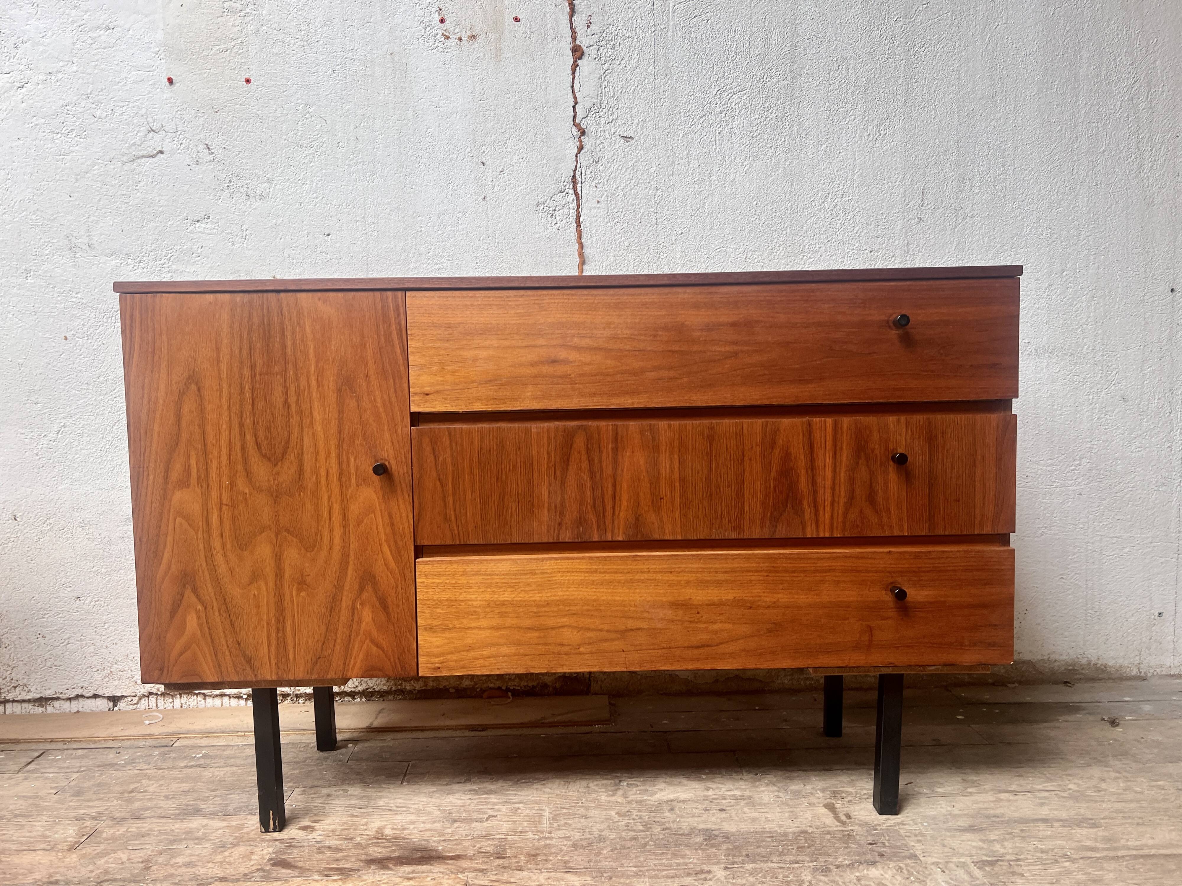 French modernist vintage TV/hifi cabinet