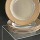 6 deep plates from L'Amandinoise model "Chamois" beige in very good condition.