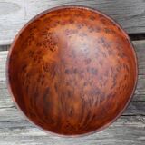 Wooden footed bowl