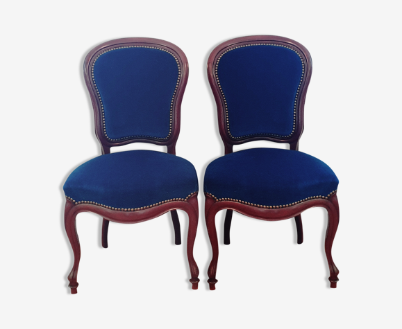 Blue armchairs