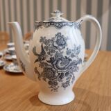 Service à café "Bristol" Crown Ducal, complet, Porcelaine anglaise de 1930