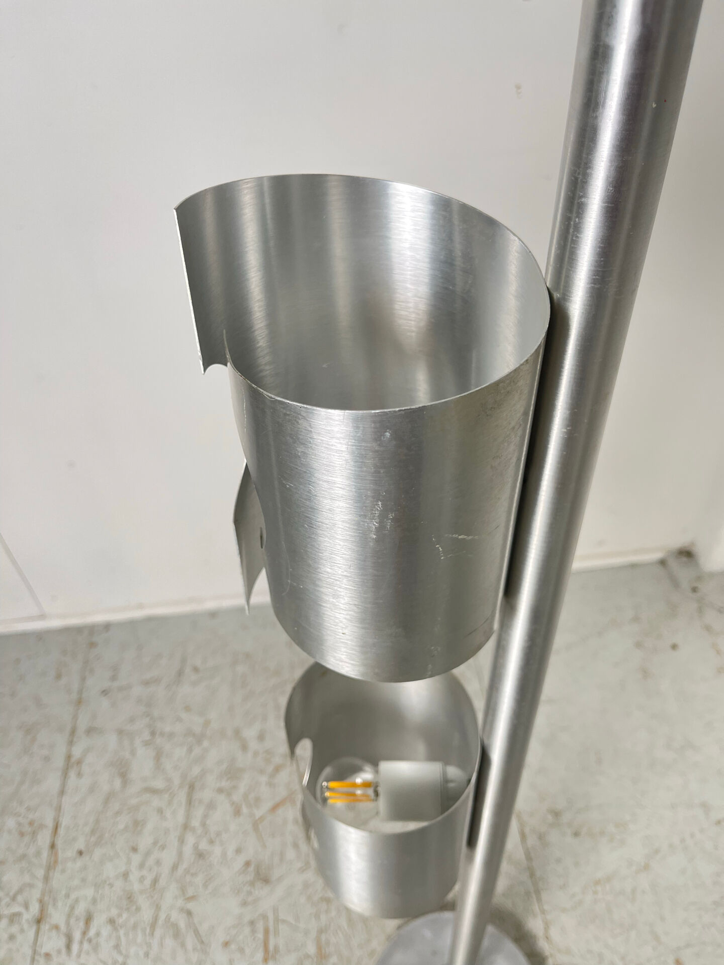 1970s three-light floor lamp