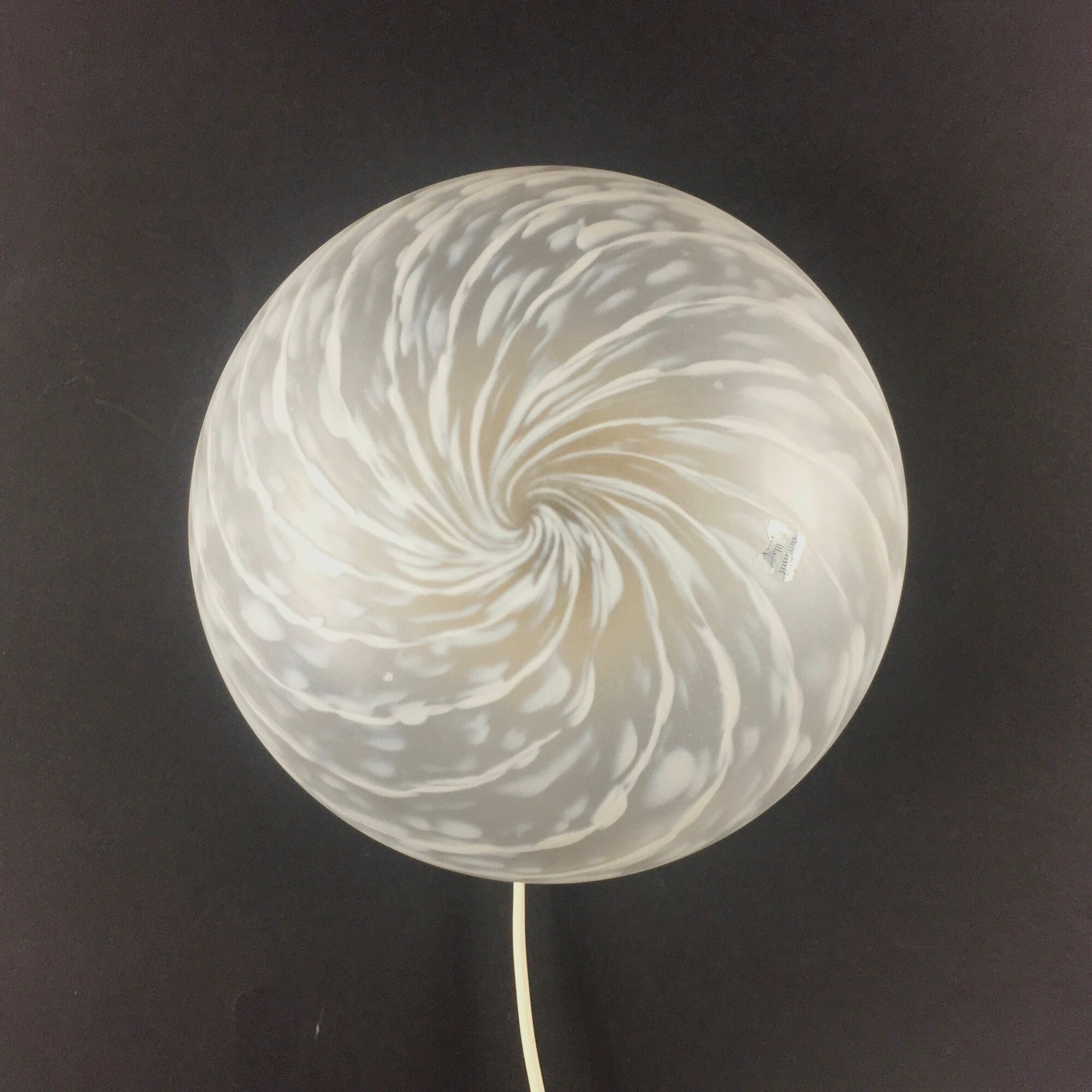 Pair of Murano Glass Swirl Sconces/Wall Lights, Italy, 1970s