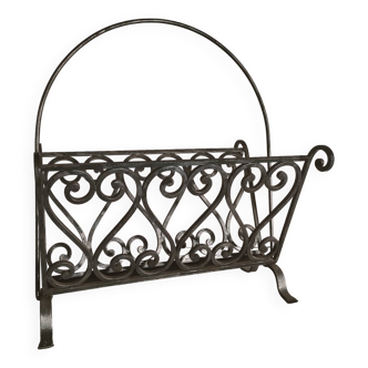 Wrought iron magazine rack