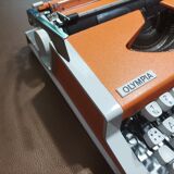 Olympia typewriter, orange