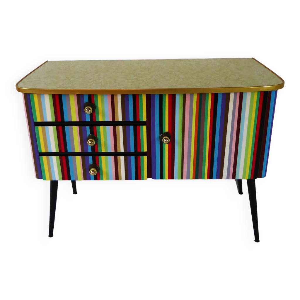 Mini commode vintage colorée | Selency